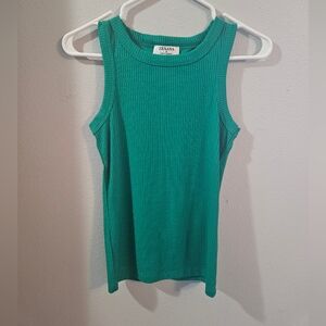 Ribbed Scoop Neck Tank